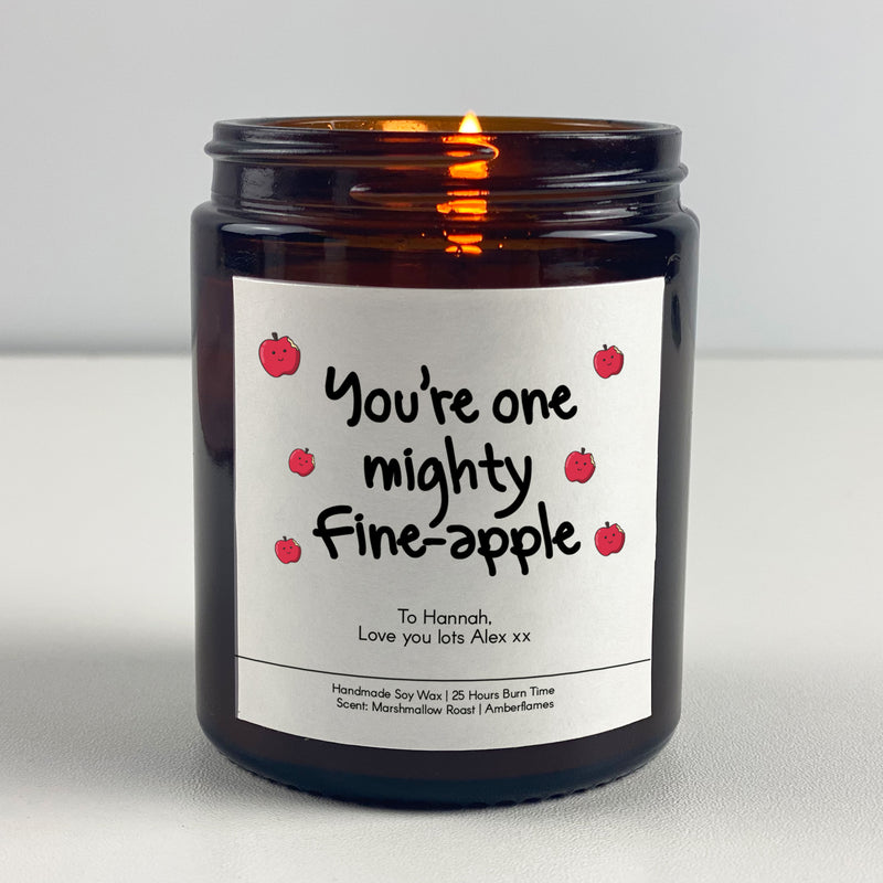 Anniversary Candle Gift - You're one mighty fine-apple