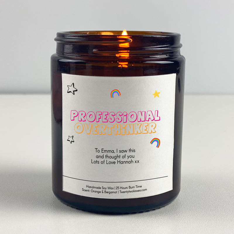 Anxiety Candle Gift - Professional overthinker