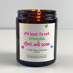 Get Well Soon Candle Gift - At least it's not chlamydia. Get well soon