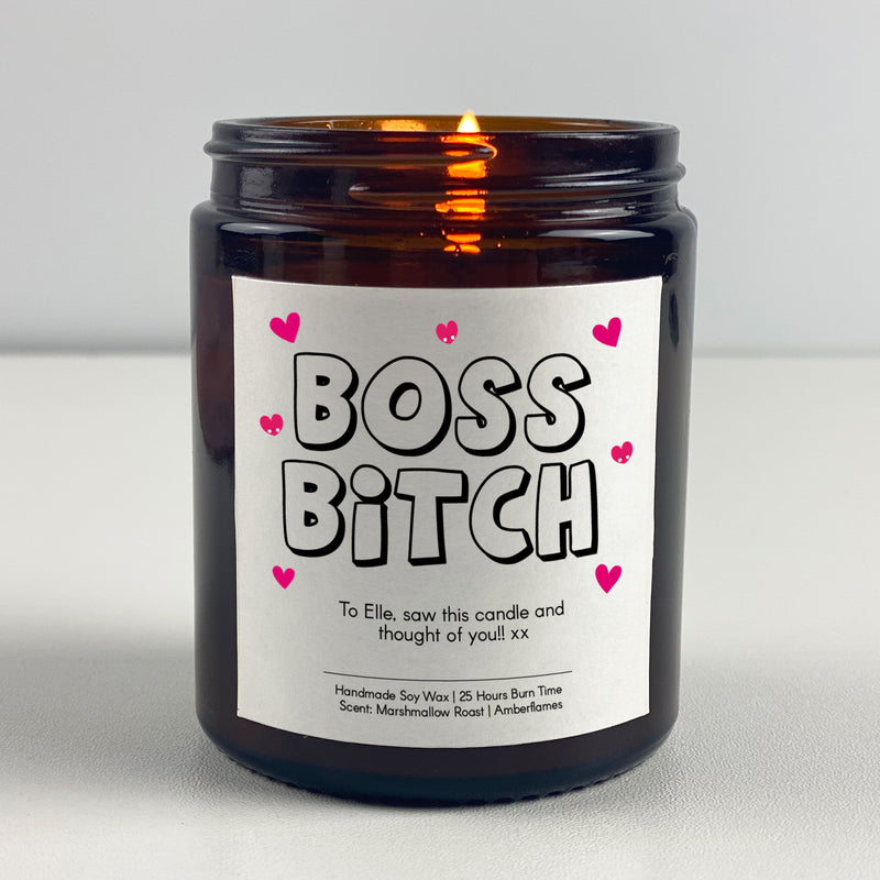 Motivational Candle Gift - Boss Bitch