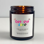 Motivational Candle Gift - Get shit done